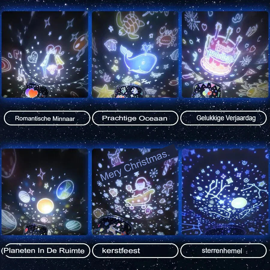 StarryDream - Starry Sky Projector Lamp for Children - Magical Night Light Noxord