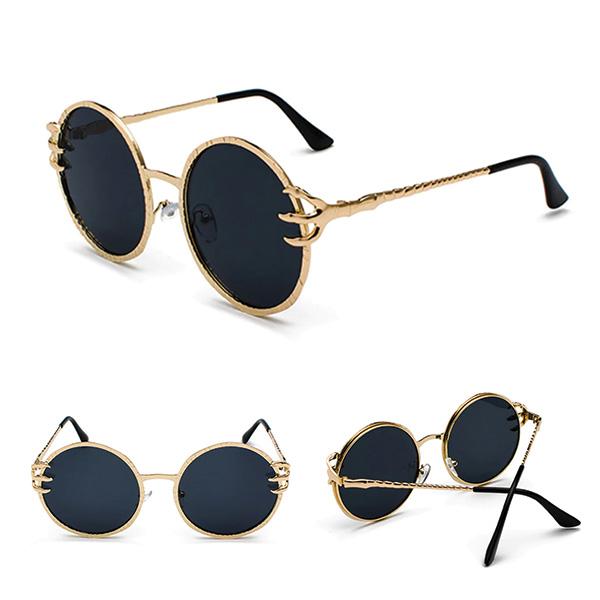 Skull Claw Round Sunglasses | Kalsten