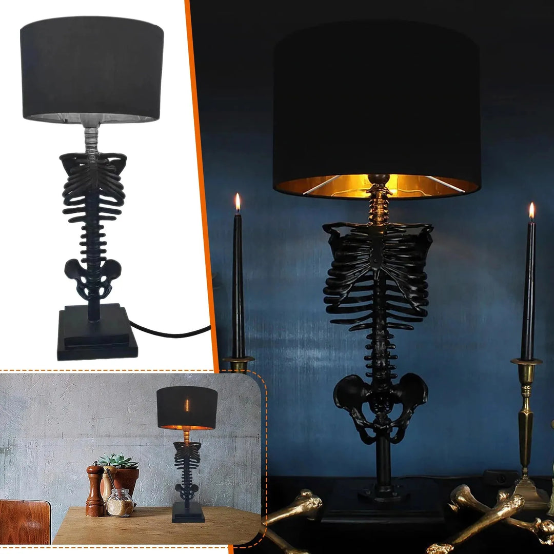 Gothic Skeleton Table Lamp – Handmade and Mysterious Design Kalsten