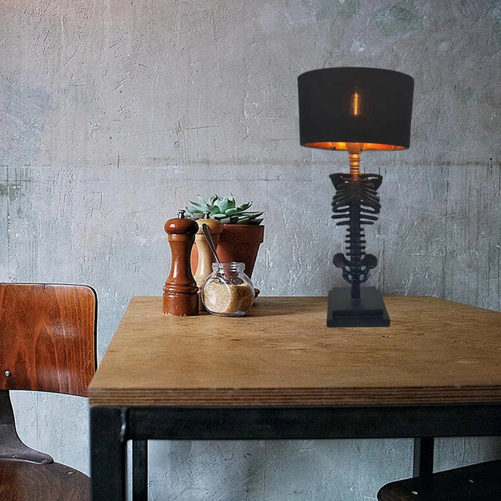 Handcrafted Gothic Skeleton Table Lamp | Kalsten