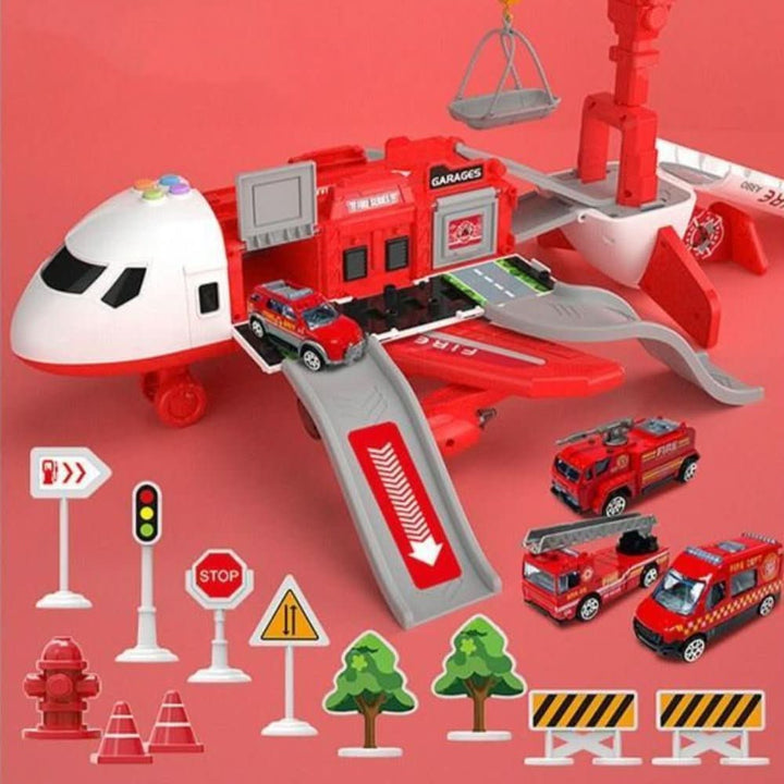 Kalsten | SkyQuest Adventure AirPlay Set – Educational Airplane and Vehicle Toy for Children