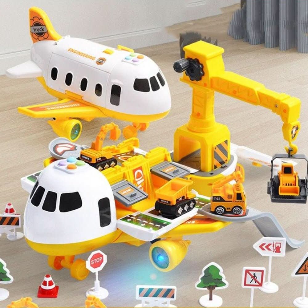 Kalsten | SkyQuest Adventure AirPlay Set – Educational Airplane and Vehicle Toy for Children