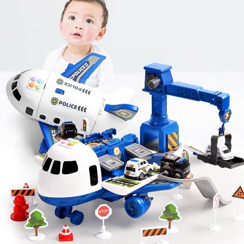 Kalsten | SkyQuest Adventure AirPlay Set – Educational Airplane and Vehicle Toy for Children