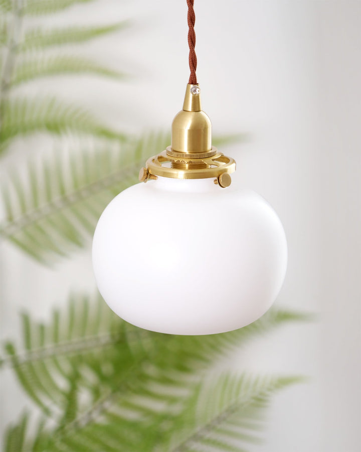 Pendant Light Glass 5.1 in Adjustable Living Room Bedroom Bathroom Hanging Ceiling Lamp Retro Style | Kalsten