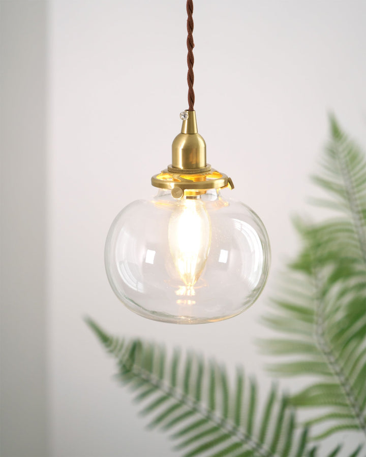 Pendant Light Glass 5.1 in Adjustable Living Room Bedroom Bathroom Hanging Ceiling Lamp Retro Style | Kalsten