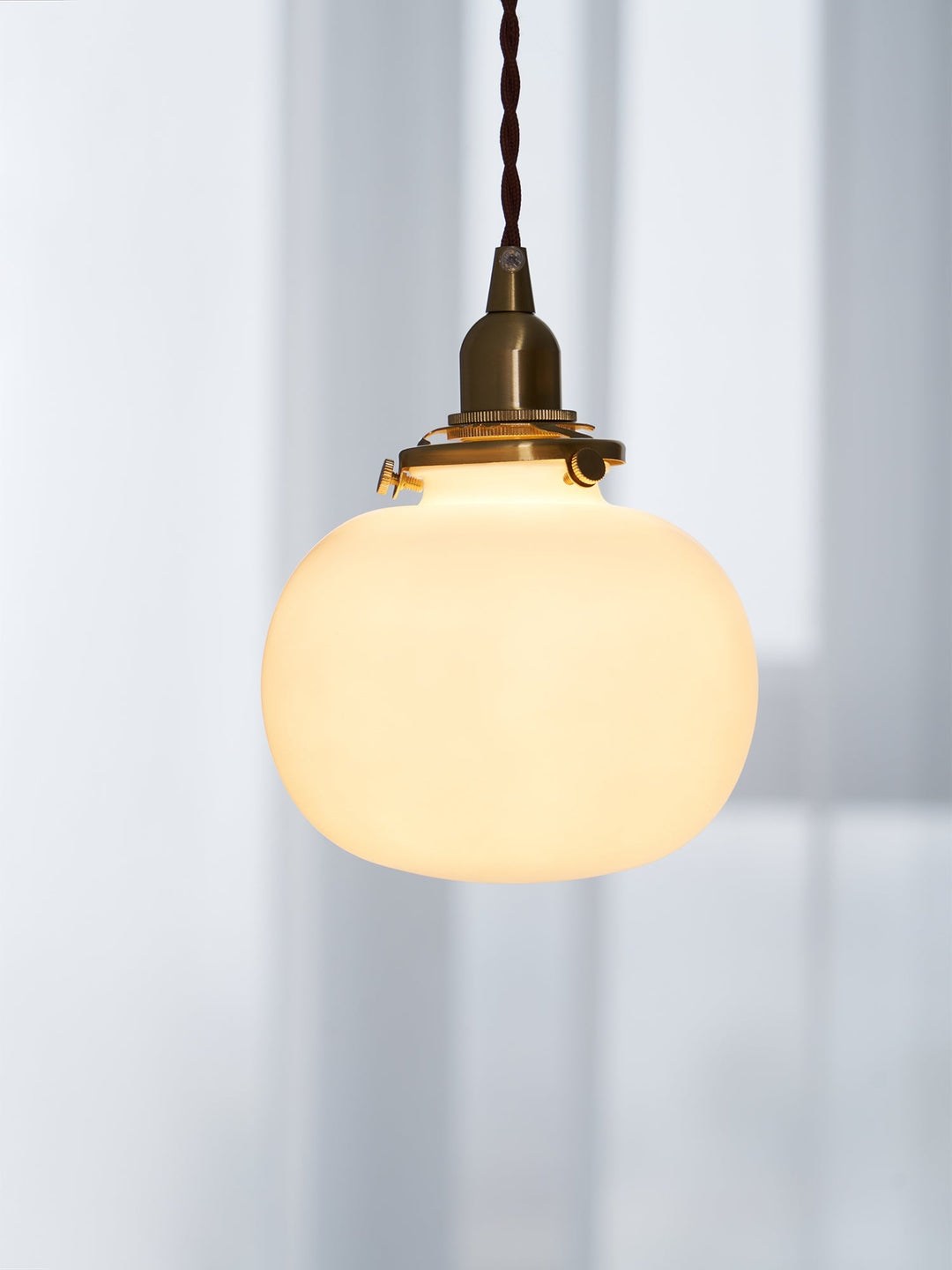 Pendant Light Glass 5.1 in Adjustable Living Room Bedroom Bathroom Hanging Ceiling Lamp Retro Style | Kalsten