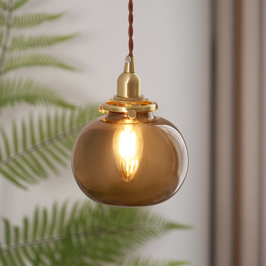 Small Retro Handmade Glass Pendant Light 5.1' | Kalsten