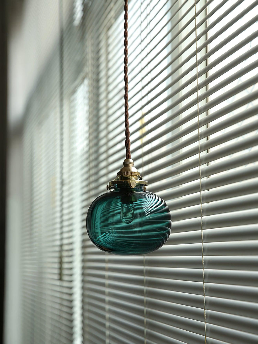 Pendant Light Glass 5.1 in Adjustable Living Room Bedroom Bathroom Hanging Ceiling Lamp Retro Style | Kalsten