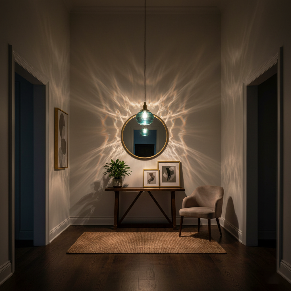 Small Retro Handmade Glass Pendant Light 5.1' | Kalsten