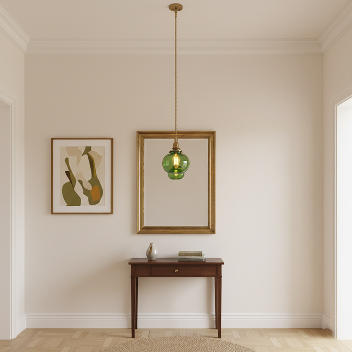 Small Retro Handmade Glass Pendant Light 5.1' | Kalsten
