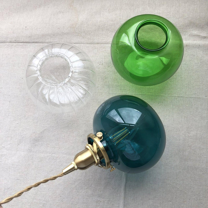 Pendant Light Glass 5.1 in Adjustable Living Room Bedroom Bathroom Hanging Ceiling Lamp Retro Style | Kalsten