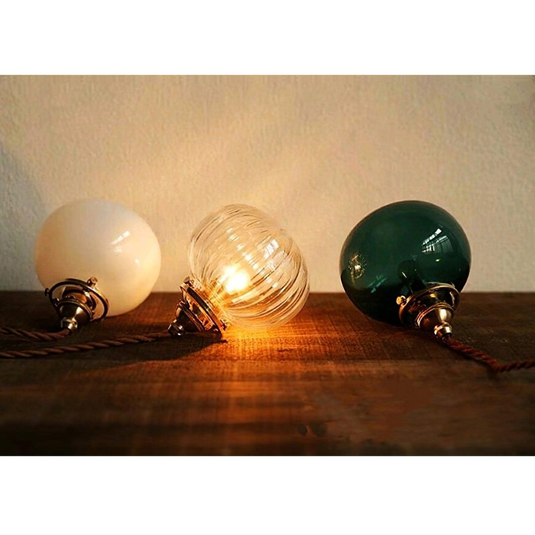 Pendant Light Glass 5.1 in Adjustable Living Room Bedroom Bathroom Hanging Ceiling Lamp Retro Style | Kalsten