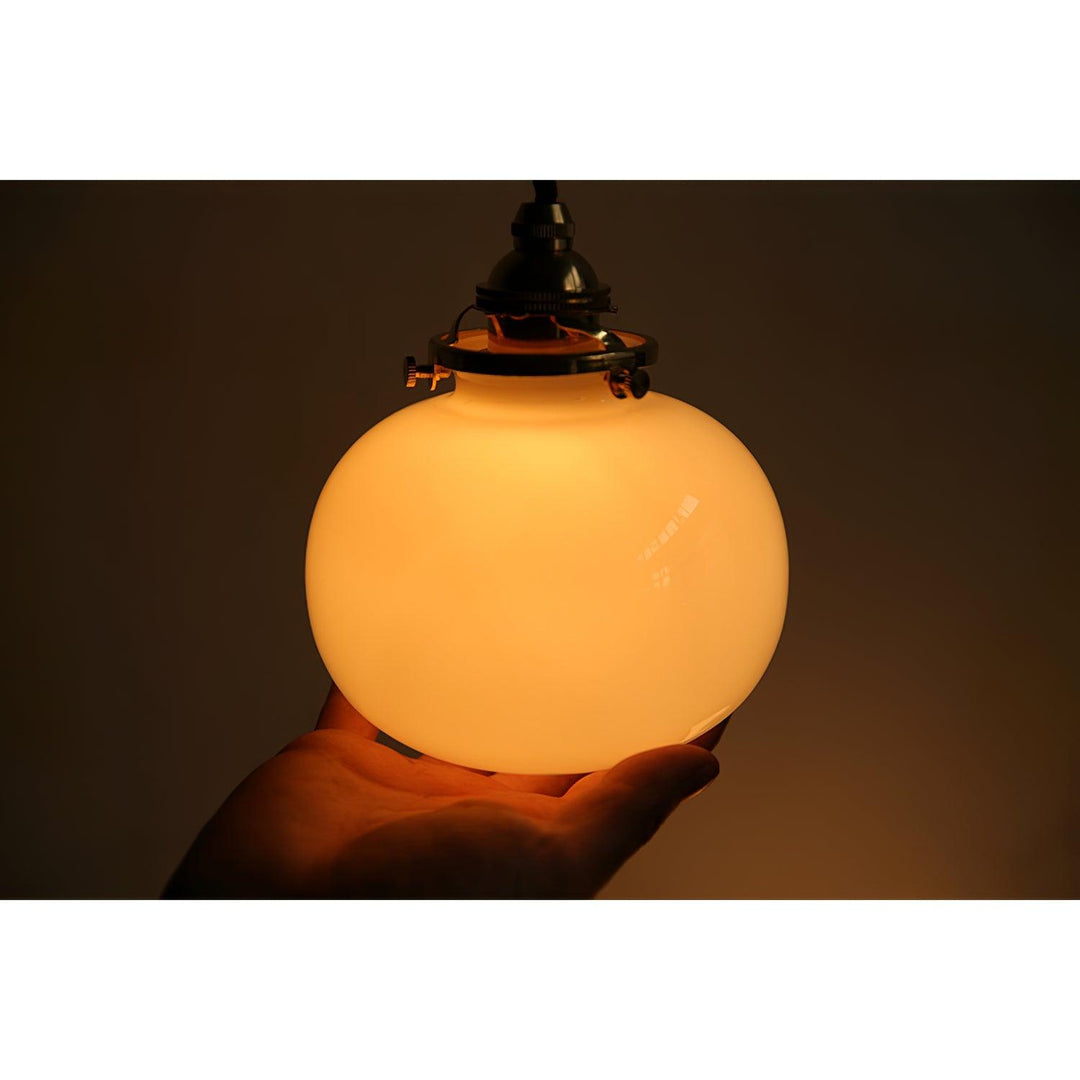 Pendant Light Glass 5.1 in Adjustable Living Room Bedroom Bathroom Hanging Ceiling Lamp Retro Style | Kalsten