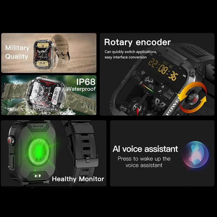 BlazeX Pro™ - The strongest smartwatch on the market! Suitable for IOS & Android! Noxord