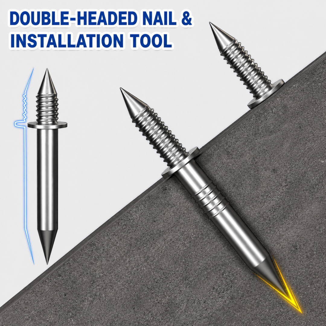 Skirting Board Nail Set – Double Head System 100 Pieces | Kalsten