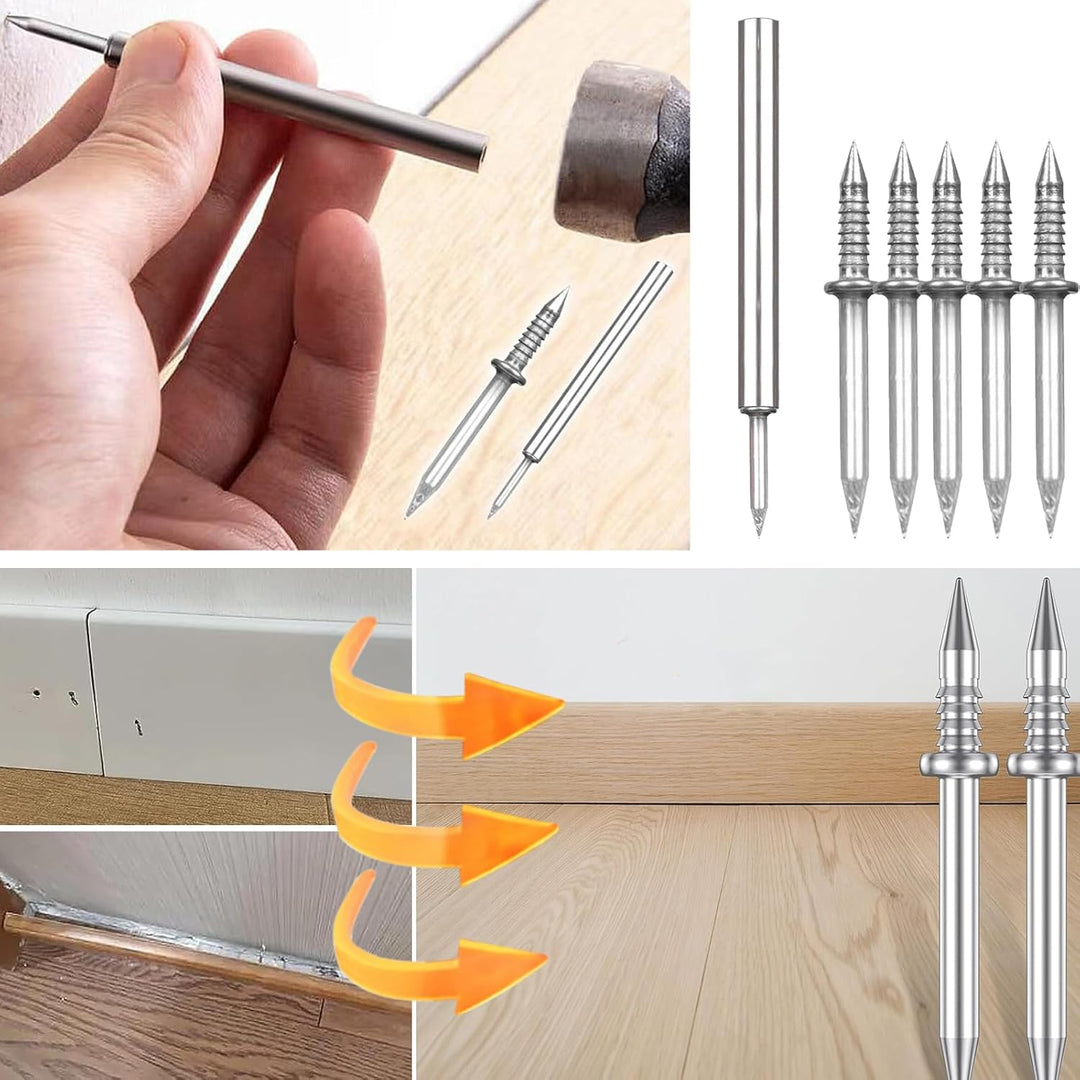 Skirting Board Nail Set – Double Head System 100 Pieces | Kalsten