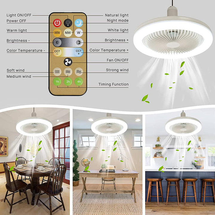 BreezeGlow Fan Light – Ceiling Fan with Remote Control | Kalsten