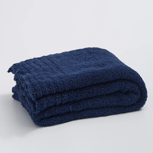 Minimalist Knit Throw Blanket – Cozy Microfiber Blend for All Seasons, 51 x 63 – Soft and Versatile Home Decor