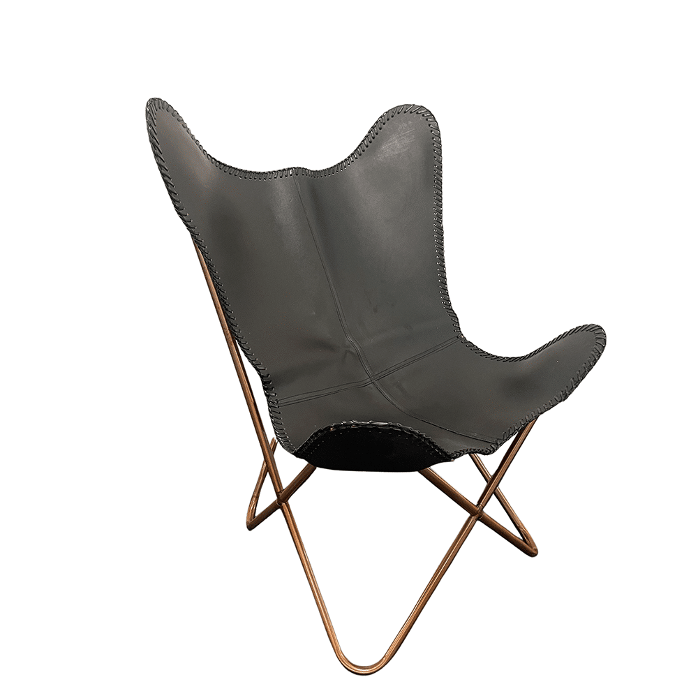 Bat chair made of real leather (available in different colors) | Kalsten
