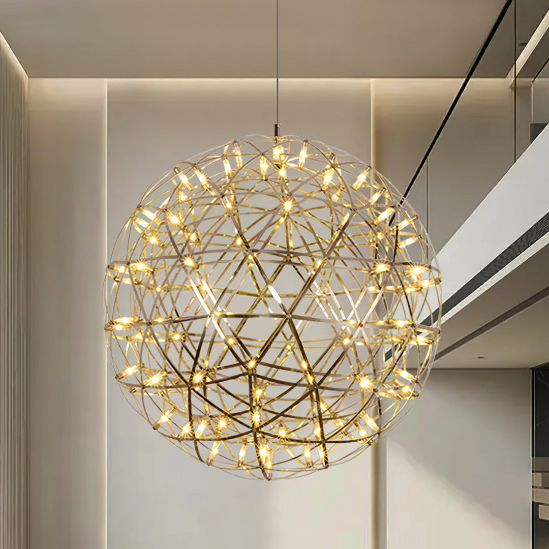 Silver Spark Ball Drop light Pendant Light | Kalsten