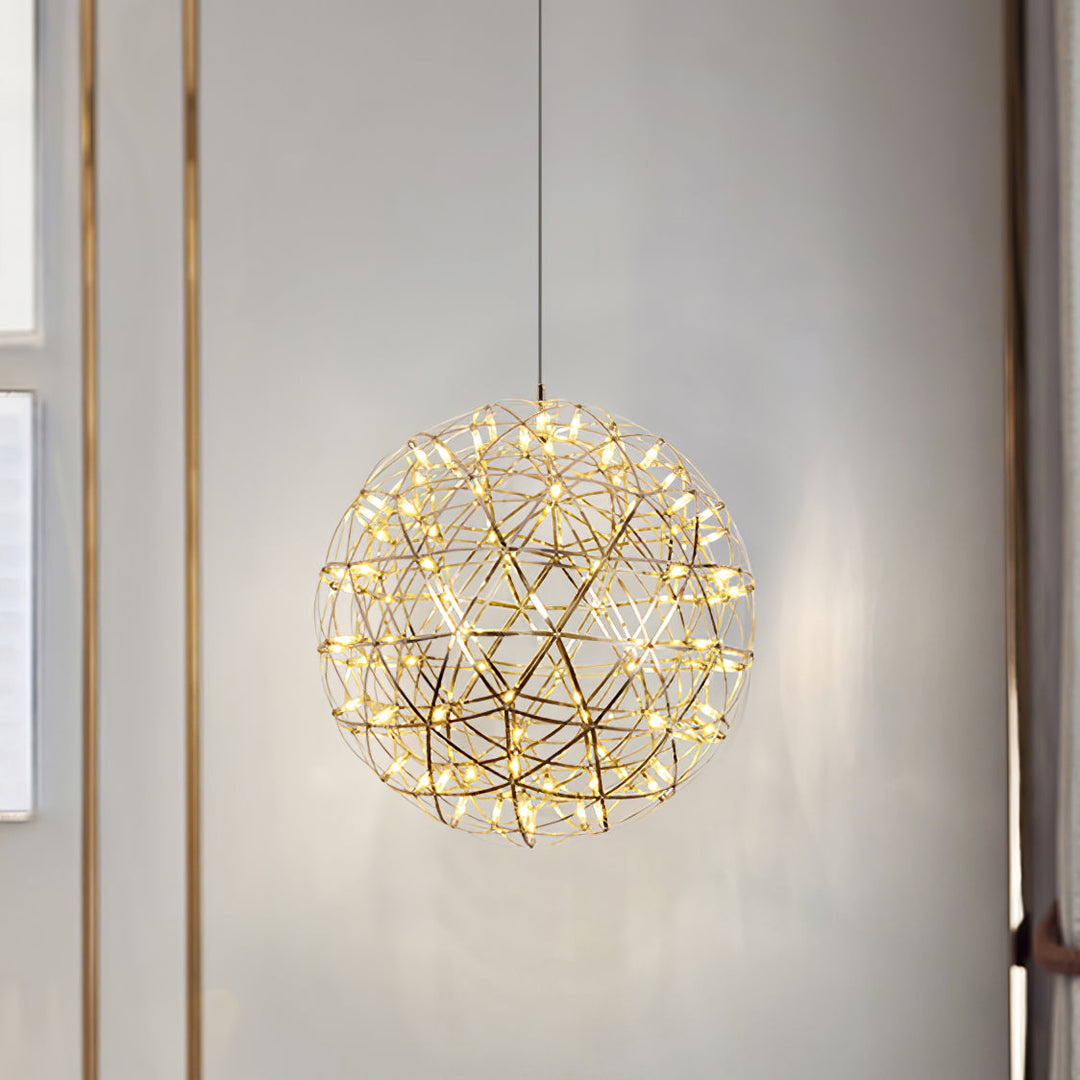 Gold Spark Ball Droplight Pendant Light | Noxord