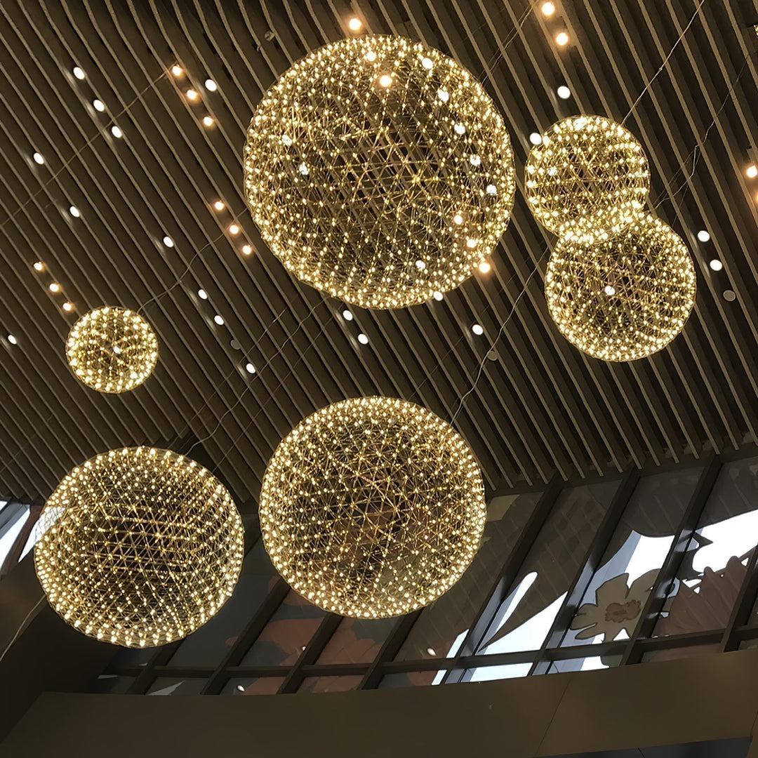 Silver Spark Ball Drop light Pendant Light | Kalsten