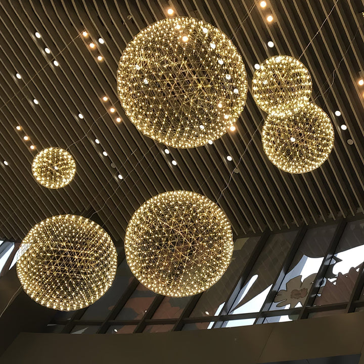 Silver Spark Ball Drop light Pendant Light | Kalsten