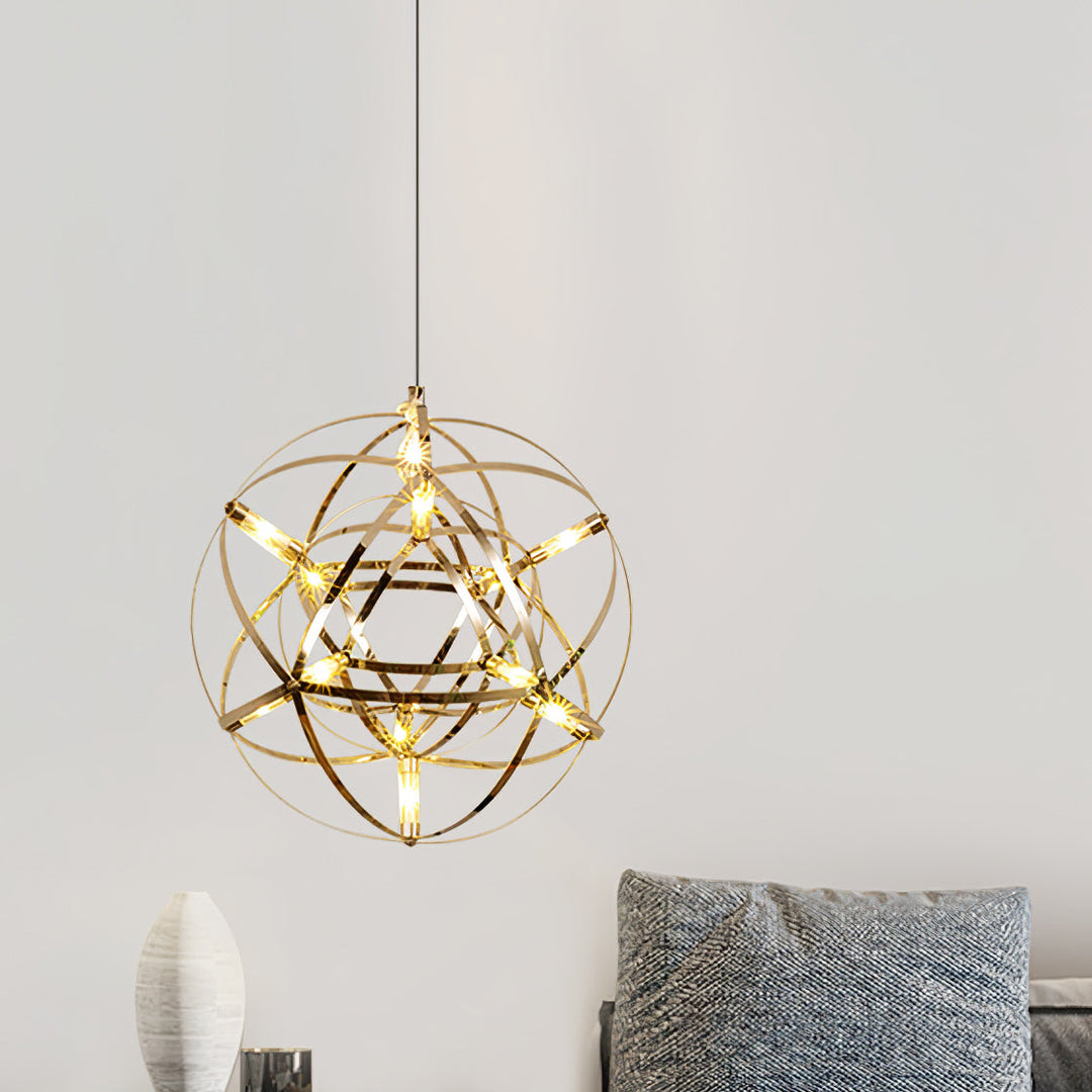 Gold Spark Ball Droplight Pendant Light | Noxord