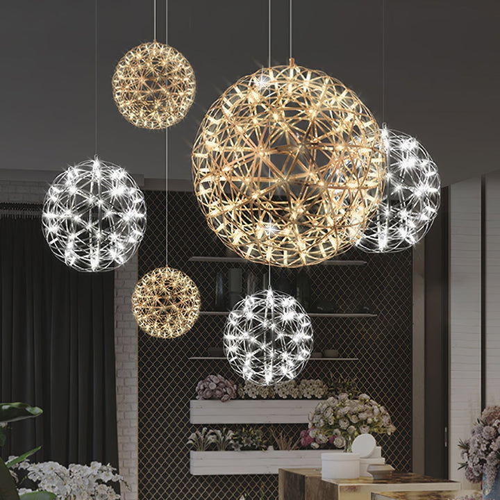 Gold Spark Ball Droplight Pendant Light | Noxord