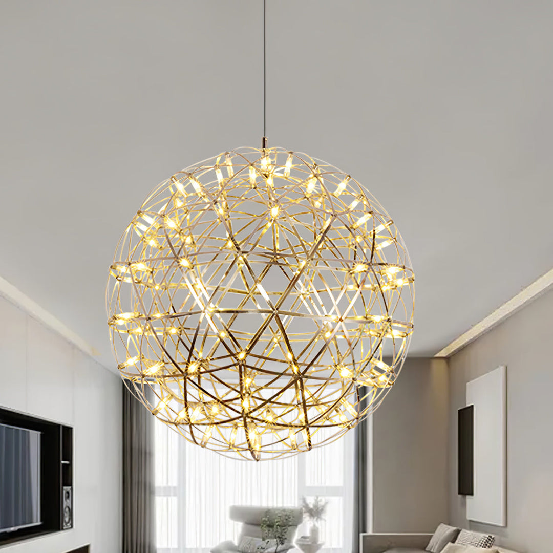 Silver Spark Ball Drop light Pendant Light | Kalsten