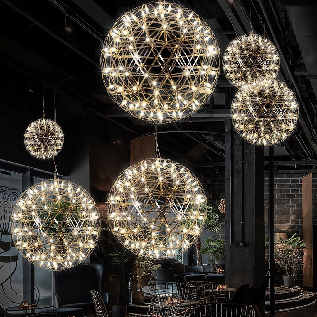 Gold Spark Ball Droplight Pendant Light | Noxord