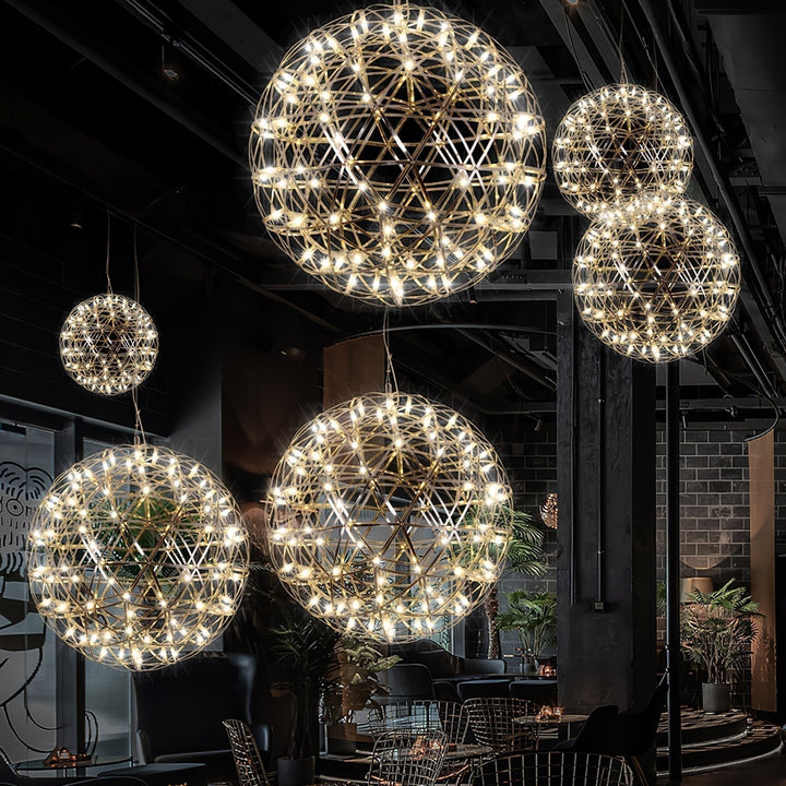 Gold Spark Ball Droplight Pendant Light | Noxord