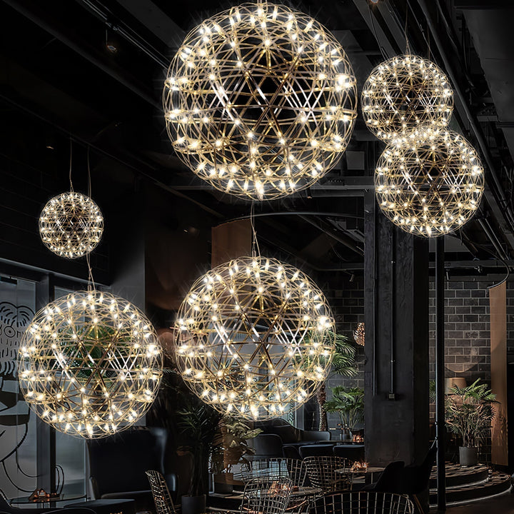 Silver Spark Ball Drop light Pendant Light | Kalsten