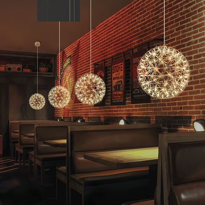 Gold Spark Ball Droplight Pendant Light | Noxord