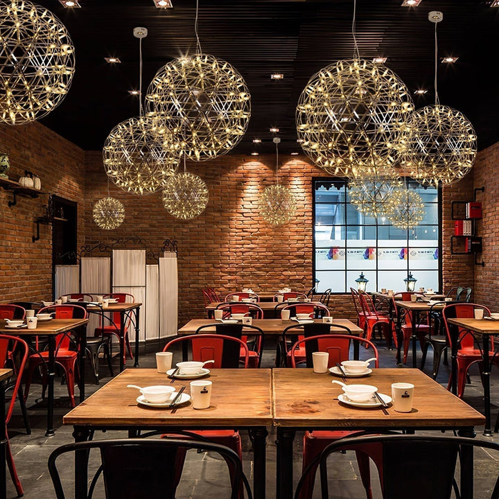 Gold Spark Ball Droplight Pendant Light | Noxord