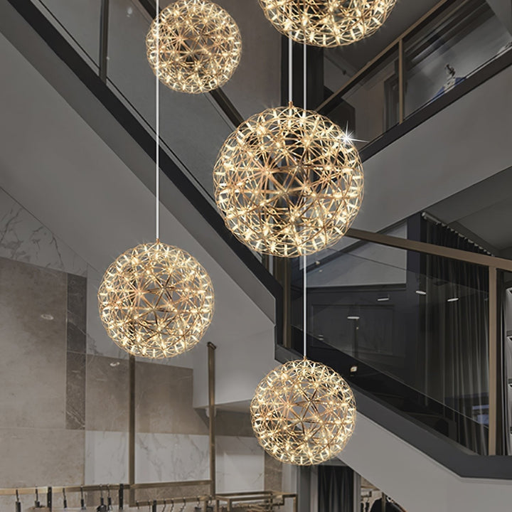 Gold Spark Ball Droplight Pendant Light | Noxord