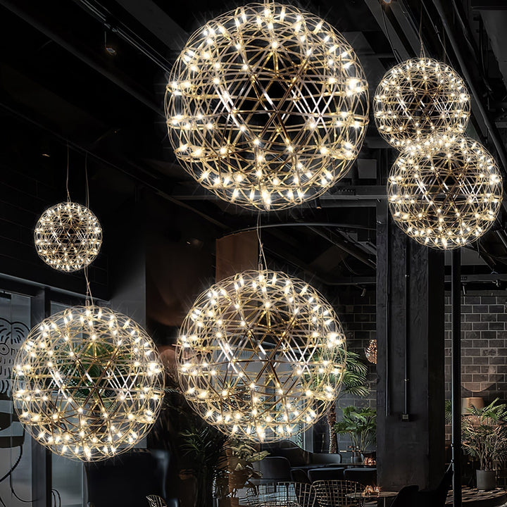 Gold Spark Ball Droplight Pendant Light | Noxord