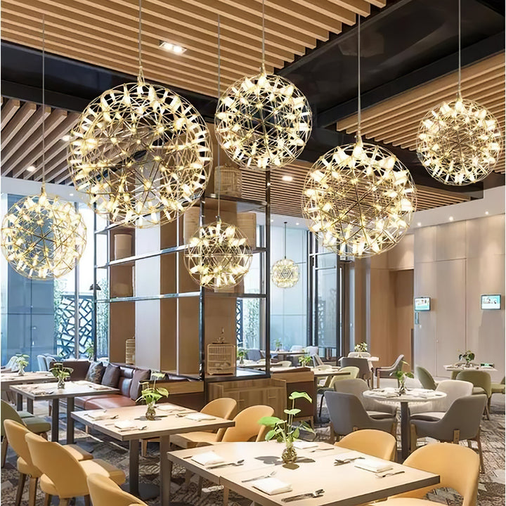 Gold Spark Ball Droplight Pendant Light | Noxord