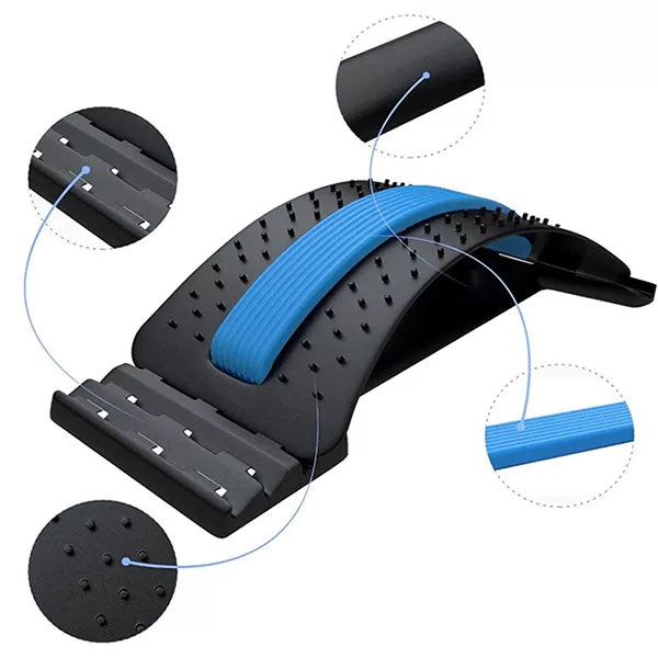 SpineEase | Adjustable back stretcher & lumbar acupressure massager for instant pain | Kalsten