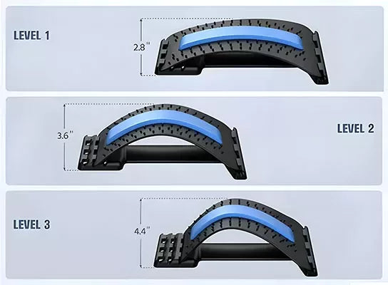 SpineEase | Adjustable back stretcher & lumbar acupressure massager for instant pain | Kalsten
