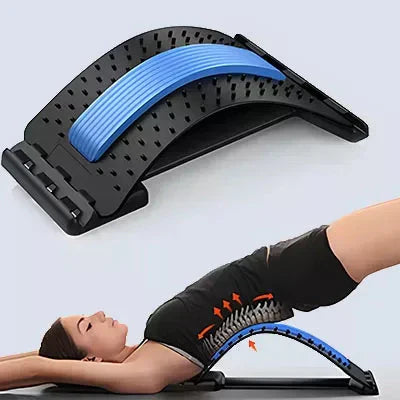 SpineEase | Adjustable back stretcher & lumbar acupressure massager for instant pain | Kalsten