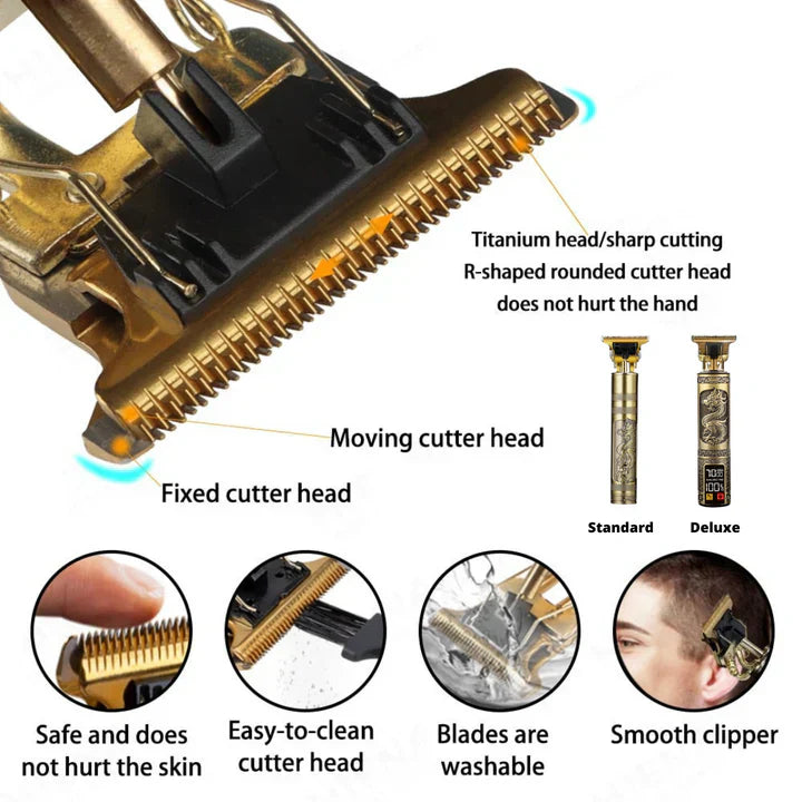 Professional hair clipper with carbon steel T-blade | Kalsten