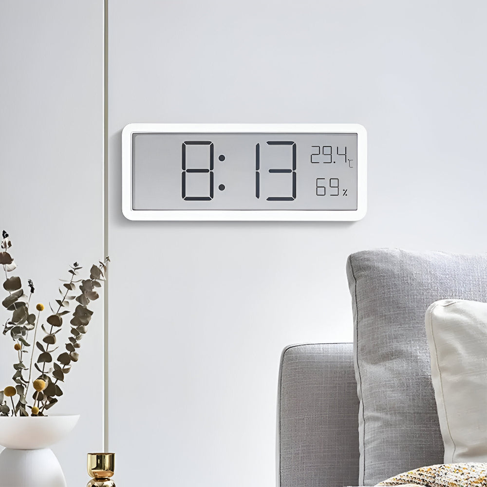 Digital LED Wall Clock – Large Display with Temperature and Humidity | Kalsten