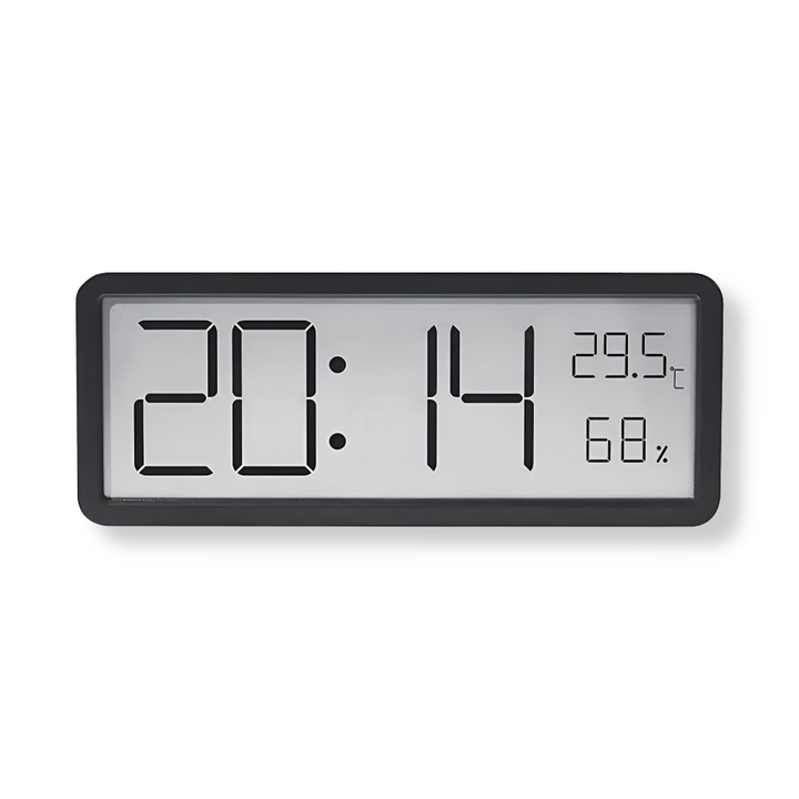 Kalsten | Digital LED Wall Clock – Large Display with Temperature and Humidity
