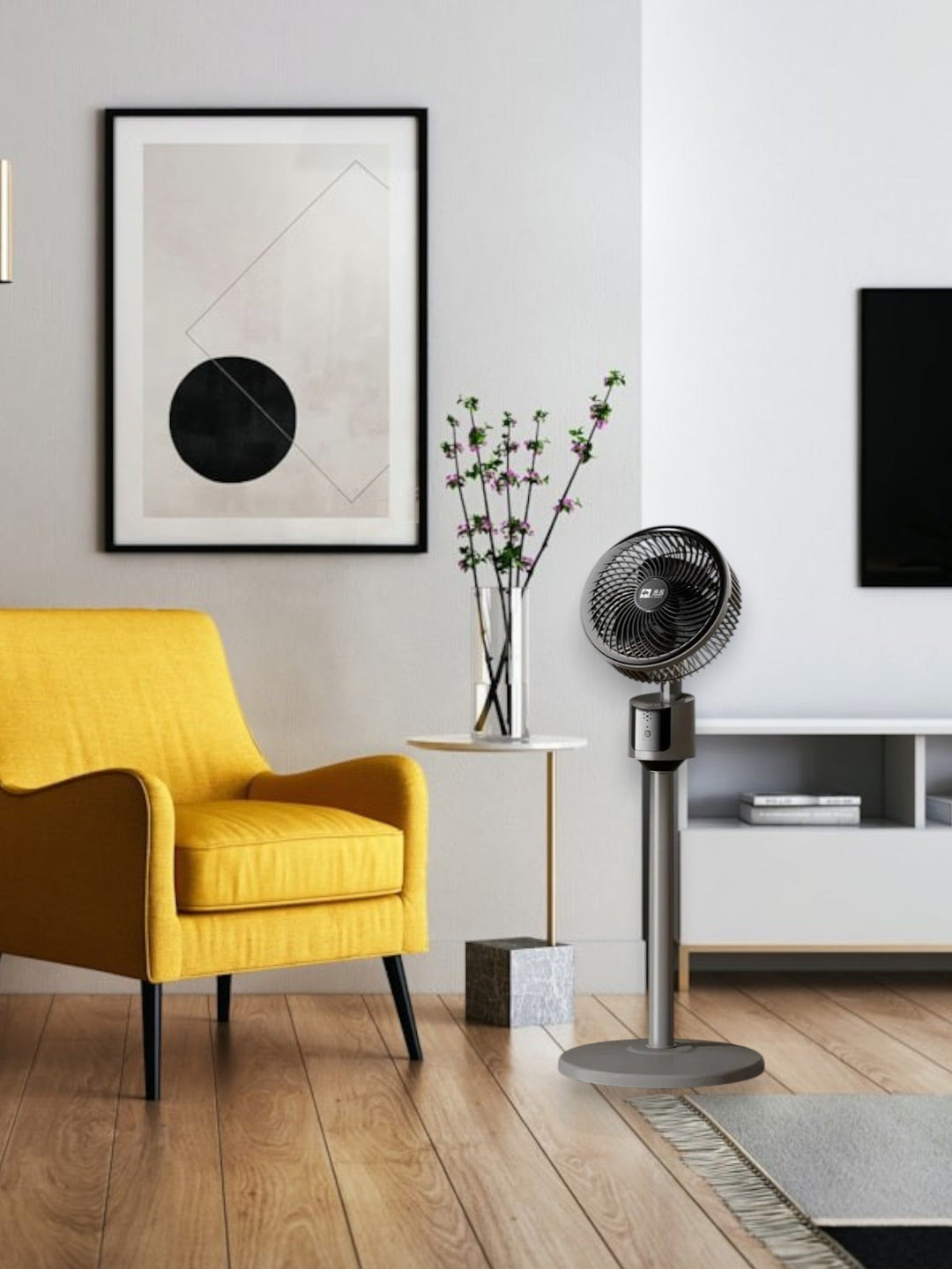 Silent USB-Powered Floor Fan with 3 Speeds - Energy Saving and Ideal for Small Spaces | Kalsten