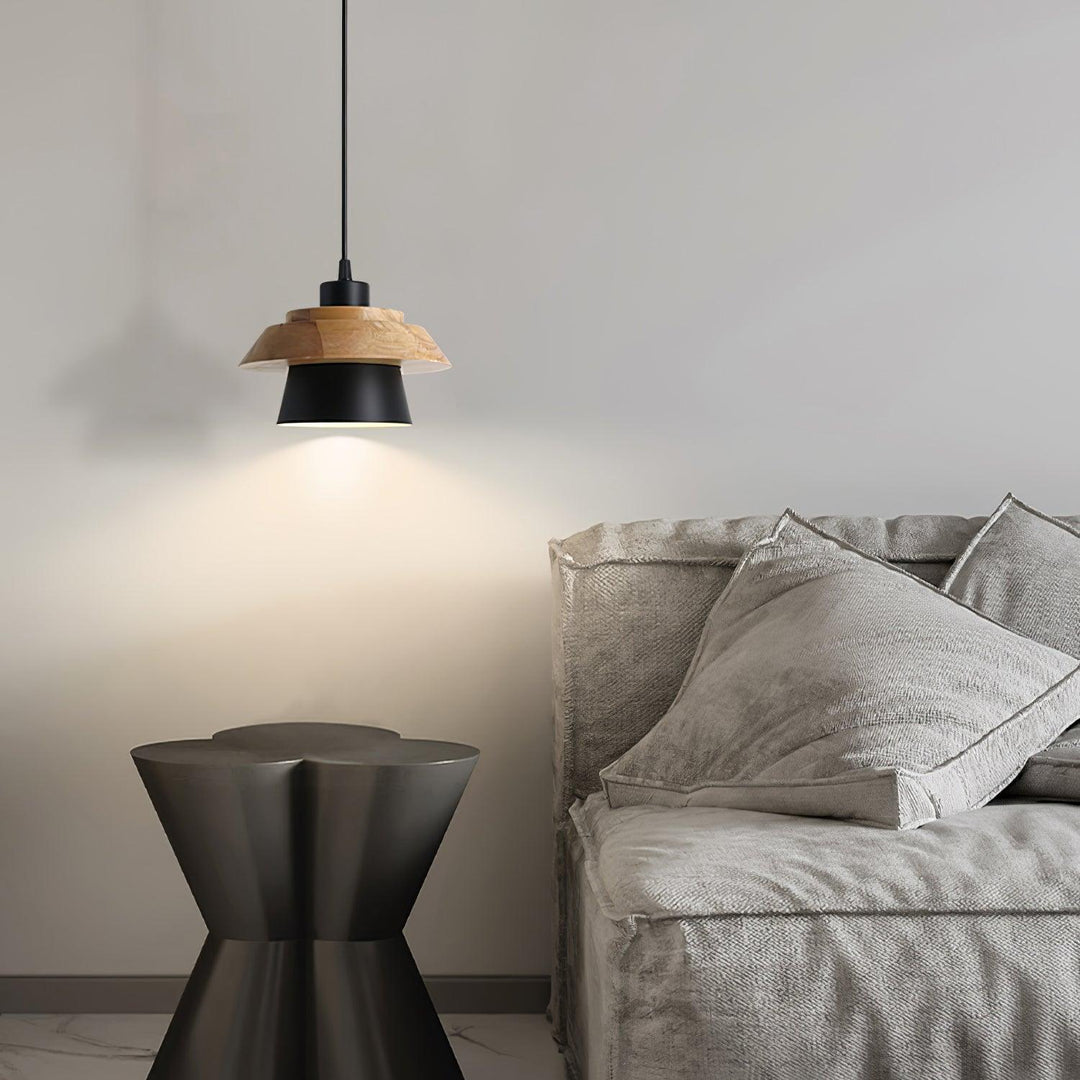 Stone Wood Droplight Pendant Lamp | Noxord