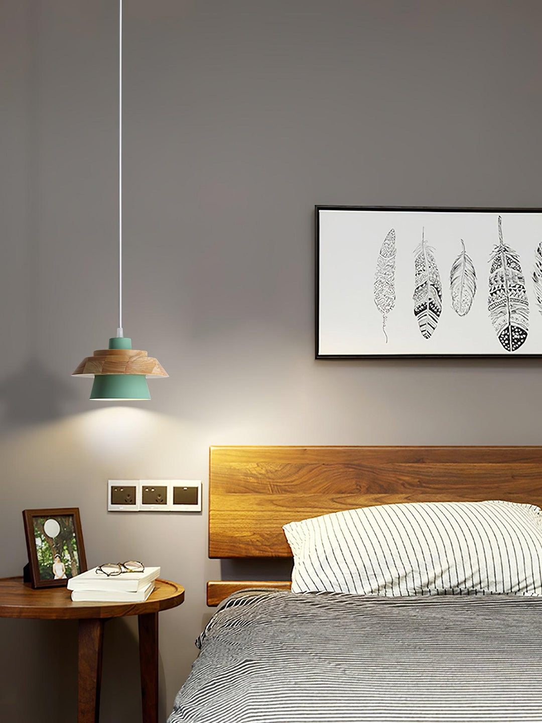 Stone Wood Droplight Pendant Lamp | Noxord