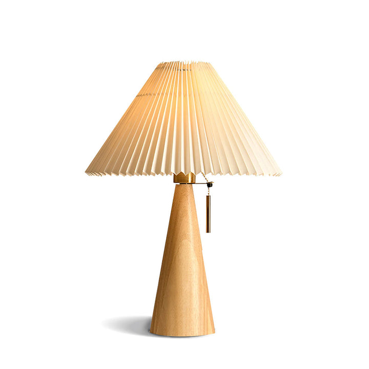 AntiqueRadiance – Elegant Wood and Metal Table Lamp | Noxord