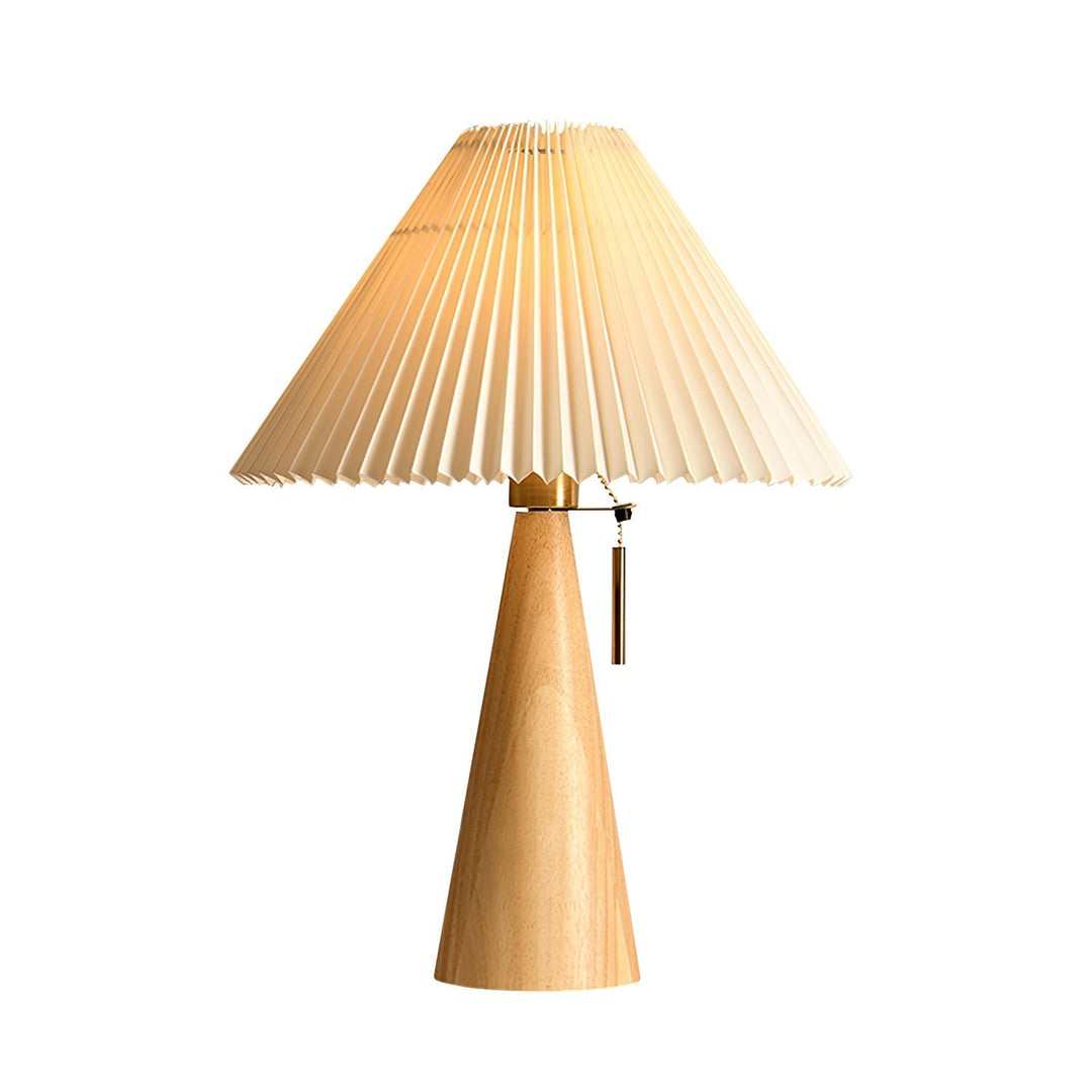AntiqueRadiance – Elegant Wood and Metal Table Lamp | Noxord