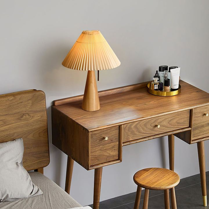 AntiqueRadiance – Elegant Wood and Metal Table Lamp | Noxord
